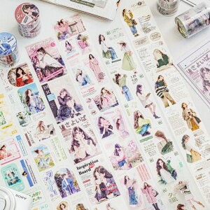 Alideco6}XLOe[v킢gwȑϐCN50mmx2mPETSe[vLDIY}XeV[(renshenghuabao)