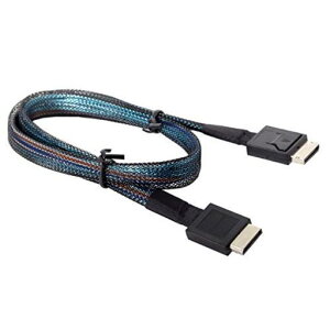Cablecc OCuLink PCIe PCI-Express SFF-8611 4i to OCuLink SFF-8611 SSD �f�[�^�A�N�e�B�u�P�[�u�� 50cm