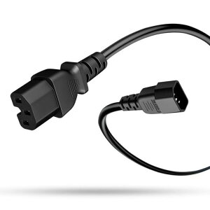 JLY1.8MPDUc14c15ケーブル10A-250VUPSC14-C153ピン電源コード純銅芯UL規格認定多重保護耐摩耗低発熱耐熱耐寒ノートパソコン、コピー機、モニター、エアコンなどに対応1本