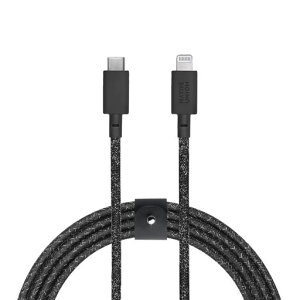 NATIVEUNION[�l�C�e�B�u���j�I��]BeltCableUSB-Cto���C�g�j���O�f�[�^�����}���[�d�P�[�u��[MFi�F��]iPhone/iPad�Ή�(3���[�g��)(Cosmos)