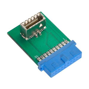 xiwai USB 3.1 �t�����g�p�l���\�P�b�g Key-B Type-E to USB 3.0 20�s�� �w�b�_�[ �I�X�����A�_�v�^�[ �}�U�[�{�[�h�p