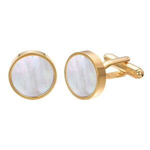 Yoursfsカフスボタンキラキラカフスぼっちメンズ結婚式カフスボタン白蝶貝おしゃれシェルカフリンクス日常仕事アクセサリー