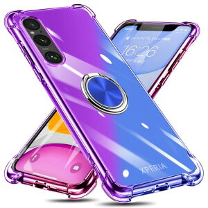 Xperia1V�P�[�X�����O�t���N���ATPU�O���f�[�V�����FSO-51D/SOG10�P�[�X�g�уJ�o�[�ϏՌ������ԍڃz���_�[�Ή���̌^�����h�~�h�o�ό`�h�~�S�ʕی�G�N�X�y���A1V�J�o�[��/�u���[