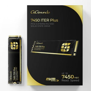 GiGimundo7450ITERPLUS1TBSSDM.2NVMe2280PCIeGen4.0x4őǍ:6600MB/sSSD3DNAND[J[5Nۏ(7450ITERPlus-1TB)