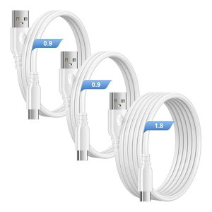 VedfoadusbAtoC�P�[�u��2.4A�}���[�d�y3�{�Z�b�g&1.8m+0.9m+0.9m�zUSBTypeC�P�[�u��iPhone16�[�d�R�[�h�f���h�~TPE�f�ރf�[�^�]��iPhone16�A15�V���[�Y/Galaxy