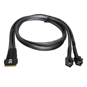 NFHK PCI-E �E���g���|�[�g �X�������C�� SAS �X���� 4.0 SFF-8654 8i 74�s���E�������f���A�� SFF-8643 4i Mini SAS HD�P�[�u�� PCI-Express