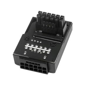 CYアダプター12VHPWRATX3.0PCI-E5.0電源モジュラーオス-メス延長アダプター下向き90度30803090TIPSU16ピン12+4Pグラフィックスカード用
