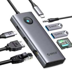 ORICOUSBCnu8-in-12*USB3.0|[g4K@60HzHDMI|[g100WPD[d1GbpsC[TlbgTF/SDJ[h[_[I[fBI|[g5Gbpsf[^]Type-CA_v^[