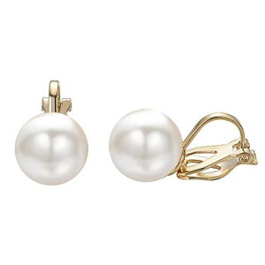 Yoursfsシンプルイヤリングパール一粒イヤリング冠婚葬祭レディース10mm金属アレルギー対応アクセサリー