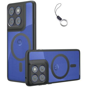 MotorolaMotoEdge60pro�P�[�X����MagSafe�Ή��}�O�l�b�g���ڃ}�O�Z�[�t�Ή����g���[��Edge60�v���J�o�[�S�ʕی�ϏՌ������Y�ی씖�^�y�ʎw��h�~���΂݂Ȃ��X�g���b�v�z�[��(����/�u���b�N