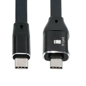 Cablecc USB 3.1 10Gbps �I�X-�I�X Type-C USB-C & TF Micro-SD�J�[�h���[�_�[ �t���b�g�X���� FPC �f�[�^�P�[�u�� �m�[�g�p�\�R�� �g�ѓd�b�p