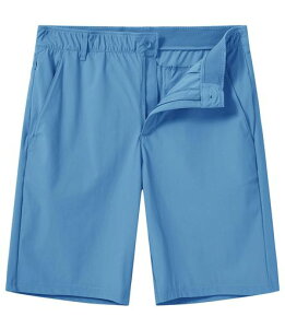ショートパンツメンズゴルフウェアハーフパンツ吸汗速乾ストレッチ運動着短パン通気アクティブウェアフィットネスショーツ無地日常着春夏服5ポケット付き(ブルー014XL)