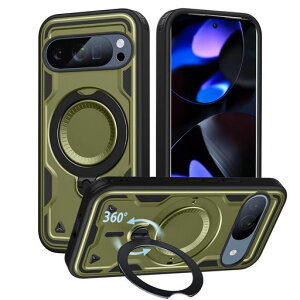 GooglePixel9/9Pro�p�P�[�X�����O�t���B���X�^���h�ϏՌ��c�����Ή��}�O�l�b�g���ڕČRMIL�K�i360�x��]�ԍڃz���_�[���C�����X�[�d�g�уJ�o�[�I���[�u�O���[��Q-TH-GP9P-04