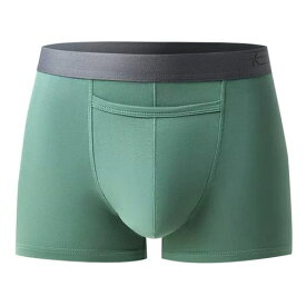 [JIENINGYOU]包茎矯正パンツメンズ調整できる陰嚢分離型上向き前開き脱落防止リング亀頭露出ビガーパンツ柔らかい高弾力時間遅延持久力蒸れないパンツWE-GT168-1碧绿3XL