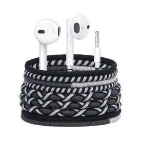 URIZONSブランド3.5mmジャック有線インイヤーヘッドフォン、マイク付き、音量調整可能、カラフルな編み込みケーブル、デザイン美しく、汚れ防止・絡みにくい、iPhone/Huawei/Samsungなど3.5mmジ…