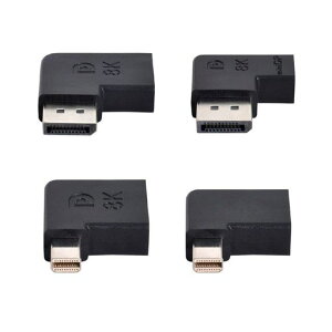 Cablecc 4��/�Z�b�g ���p�x Mini DisplayPort 1.4 8K 60hz - DP�A�_�v�^�[ �I�X ���X �E���g��HD UHD �r�f�I PC �m�[�g�p�\�R���p
