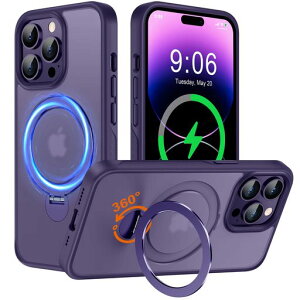 iPhone 14 Pro Max �p �P�[�X ���@�\���!�yMagSafe�Ή��E360°��]�B���X�^���h�z������ 18N�������� �c�����Ή� �p�x�����\ �ی^�X�^���h�t�� Halbach�}�O�l�b�g���� Qi�������C�����X�[�d �ČRMI�c