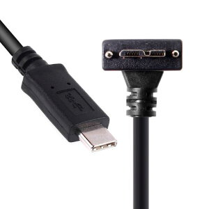 CY�P�[�u��5 Gbps USB-C Type-C�{�̂���Micro USB 3.0�X�p�C������90�x�A�b�v�`���g�Ŏ��t���A�H�Ɨp�J�����X�g���[�W�p