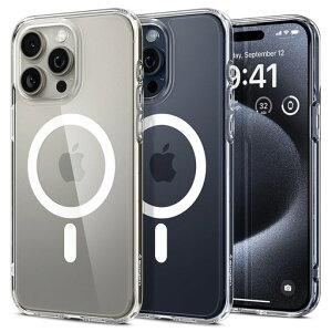 Spigen�y�n��18�N�̋Z�p�́ziPhone15Pro�P�[�XMagSafe�N���A�ϏՌ��ČRMIL�K�i�擾�X�g���b�v�z�[�����ϗ}�������X�g���b�v�z�[���}�O�l�b�g����2�d�\�������Y�ی�C�菝�h�~MagSafe