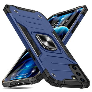 Mnunjiajia �Ή� Galaxy S21 Plus �p�P�[�X �����O �Ռ��z�� �ϏՌ� PC+TPU ��d�\�� �u���[