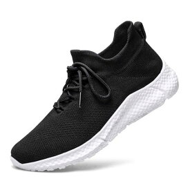 [KIMHYOO]スニーカーメンズランニングシューズウオーキングシューズ人気運動靴ジョギングシューズファッション厚底軽量カジュアル靴黒