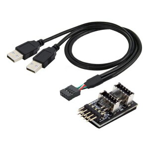 ChenYang USB 2.0 9�s��/10�s�� 1~2 USB 2.0/USB 3.1 Type E �t�����g�p�l���\�P�b�g ���C���{�[�h�w�b�_�[�����P�[�u���A�_�v�^�[