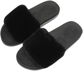 [COFACE]レディーススリッパ通年使え超軽量TR0512-ブラック25.0cm