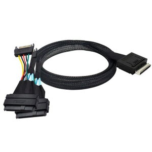 Chenyang SFF-8611 - SFF-8639�P�[�u���AOCuLink PCIe PCI-Express SFF-8611 8X 8���[������2 SFF-8639 U.2 4X SSD �f�[�^�A�N�e�B�u�P�[�u�� 50cm