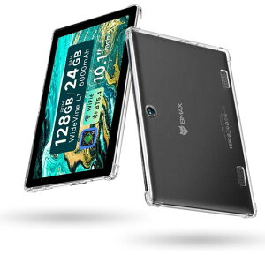 For BMAX I9Plus �P�[�X (2024�ŐV) 10.1�C���` TPU �V���R�� �y�� ���^ �C�菝�h�~ �w��h�~ �ϏՌ� BMAX I9Plus �P�[�X �J�o�[ (�N���A)