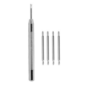 BISONSTRAP時計バンドバネ棒外しばね棒セット腕時計ベルト交換工具スプリングバー4本及びばね棒外し8mmピンセット