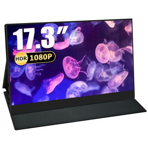 AcoutoXC17���o�C�����j�^�[17.3�C���`���ڌy��/�F������ጸ���o�C���f�B�X�v���C�Q�[�~���O�X�C�b�`�pUSBType-C/HDMI�y1920x1080/�����/�����X�s�[�J�[/�X�^���h�t/IPS�t���p�l���z