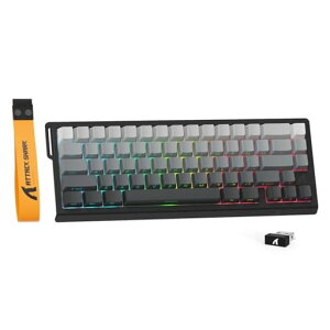 ATTACK SHARK X68PRO HE ���s�b�h�g���K�[ �L�[�{�[�h �������� 3���[�h�ڑ� 2.4G Bluetooth USB-C�L�� 8KHZ �Q�[�~���O�L�[�{�[�h ���s�b�h�g���K�[ �����\�ȃA�N�`���G�[�V�������� RT0.01mm