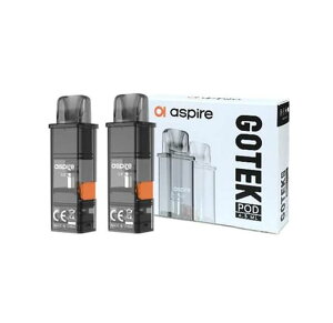 �A�X�p�C�A GoTek X2/ GoTek PRO pod�J�[�g���b�W 4.5ml �l�ߑւ� �y0.6���z ���� ��R�l for Aspire GoTek Series �d�q�^�o�R �j�R�`���Ȃ����L�b�h�Ȃ�(2��)