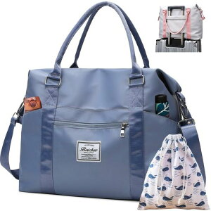 JOJOSelectボストンバッグ旅行バッグ幅46大容量軽量キャリーオンバッグトラベルバッグ旅行カバンレディースメンズ肩掛けショルダー3way修学旅行出張出産入院おしゃれ1泊2泊JS23AA004(ブルー)