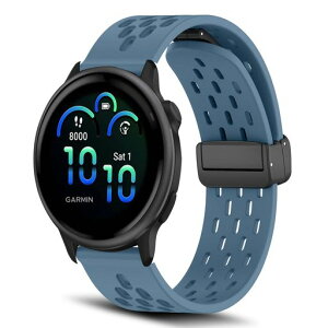[RoSoki]�o���h20mmGarminVivoactive6�Ή��V���R�����}�O�l�b�g�t���X�|�[�c�o���h�ւ��X�g���b�v�����x���g�_�炩���ʋC�������ȒP�y�ʒ������₷���j���ʗpGarminVivoactive6�p