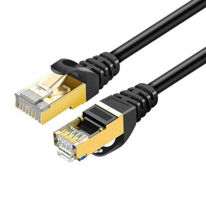 Eono(�C�I�[�m)CAT7LAN�P�[�u���J�e�S���[710Gbps/600MHz���������b�L���d�V�[���hRJ45�R�l�N�^SSTP�J�e�S���[7�R�l�N�^���f�����[�^PS5PS4Xbox���Ή�(�u���b�N+�ی^1m)