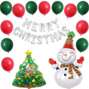 クリスマス風船飾り付けChristmas豪華セット雪だるまサンタクロースクリスマスツリクリスマス飾り付けクリスマスパーティー学園祭幼稚園文化祭室内屋外庭撮影店舗かわいい装飾雰囲気満…