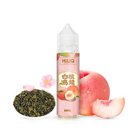 【ハイリクリキッド】 ハイリク 電子タバコ用 リキッド 60ml ベイプフレーバー リキッド VAPE ニコチンなしタバコなし (茶系, 白桃烏竜)