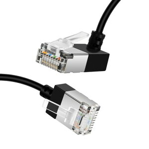 Dutevolns Cat6A �C�[�T�l�b�g�P�[�u�� 270°L�^������p�x 8M�A10Gbps 550MHz UTP