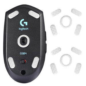 IMMOENUC-�}�E�X�\�[��LogicoolG304/G305�Ή�2���Z�b�g�A���ϋv���A�ᖀ�C�A����Ȗ�l�݌v�A���^�A�}�E�X�r�������p�A���萫�\����(�z���C�g)