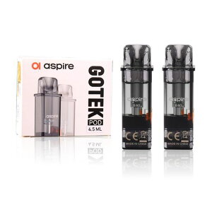Aspire Gotek X 4.5ml �����p pod�J�[�g���b�W (2����) vape pod 0.8ohm �A�g�}�C�U�[�w�b�h �d�q�^�o�R ���L�b�h�Ȃ� �j�R�`���t���[ (���^-0.6��-2����-1��)