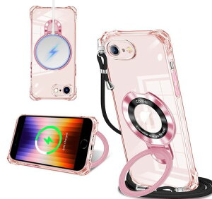 iPhone16E/iPhone17E�P�[�X�N���AMagSafe�Ή������O�t���l�b�N�V�����_�[�A�C�t�H��16e/17e��|���P�[�X�������|���΂߂����؍�������|���J�o�[�ی^�X�^���h�t���}�O�l�b�g���ڏc�����Ή�