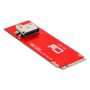 chenyang Oculink SFF-8612/8611 - PCI-E 4.0 NVME M.2 M-Key�z�X�g�A�_�v�^�[�BU.2 SSD�����eGPU�p2230/2260MM�Ή��B