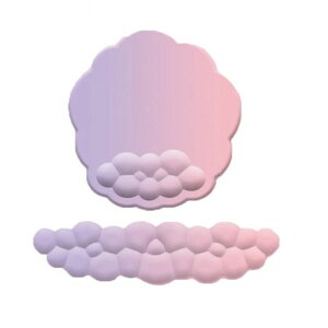 キーボード用リストレストマウスパッドリストレスト一体型かわいい雲のデザインPUレザー手腕サポートハンドレスト付き腕置き快適手触り良い人間工学滑り止めオフィス/ホーム用長さ43c…