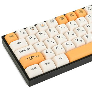 XDA�v���t�@�C��PBT�L�[�L���b�v60%�A140�L�[�J�X�^���Q�[�~���O�L�[�L���b�vANSI US����у��C�A�E�g�p�̏��،^Cherry Gateron MX�X�C�b�`���J�j�J���L�[�{�[�h(Honey milk)