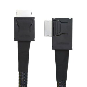 xiwai ���p�x 90�x�R�l�N�^ �f���A���V�[���h OcuLink PCIe 4.0 PCI-Express SFF-8611 4i �I�X - SFF-8611 �I�X �f�[�^�A�N�e�B�u�P�[�u�� �O�� eGPU SSD �p 50cm