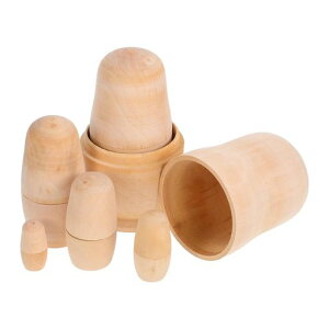 iplusmileマトリョーシカ7個組セット未塗装手作り木の絵木製未完成の入れ子キットDIYマトリョーシカ箱おもしろい民芸品ロシアにんぎょう伝統工芸品手作りキット白木マトリョーシカ