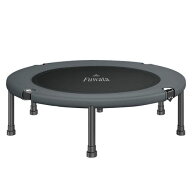 Fuwata トランポリン 室内用 大人用 子供用 大型102cm 耐荷重150kg 静音 折りたたみ ダイエット 家庭用 6…