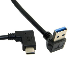 CY���o�[�V�u��USB3.1�^�C�vC-Cangled����90DegreeDownAngledA�I�X�f�[�^�P�[�u��forMacBook&Tablet&MobilePhone30cm