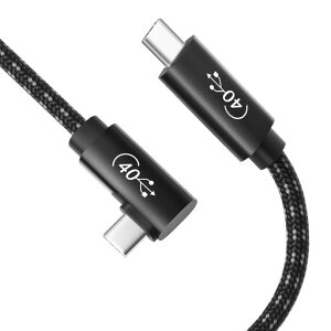 �yPOTRRCIUSUER�zUSB4 �P�[�u�� 0.5m Thunderbolt 4 �Ή� L���^ (100W �}���[�d 40Gbps�f�[�^�]�� 8K@60Hz / 2��4K@60Hz �f���o��) Thunderbolt 3 USB